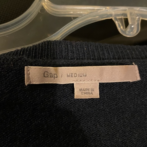 GAP Navy and Cream Striped Cardigan - Picture 3 of 3